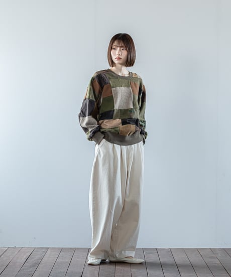 ARTE POVERA｜【 26WI63 】 ARMEE MIXファブリック RE-パッチワーククルースウェット