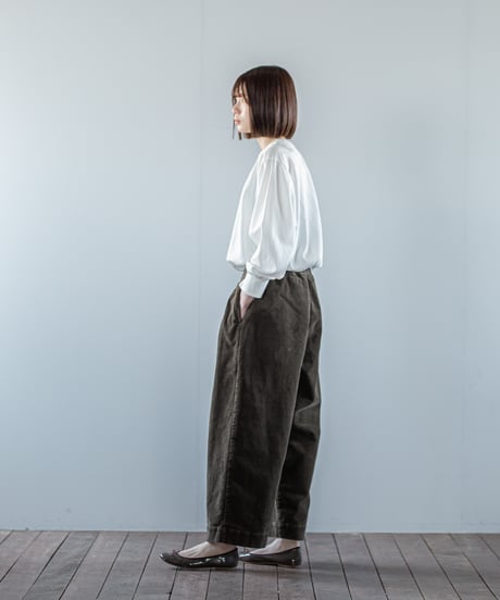 ATPOVA｜【 26WI43 】 コーデュロイ 2タックイージーPT(製品染)