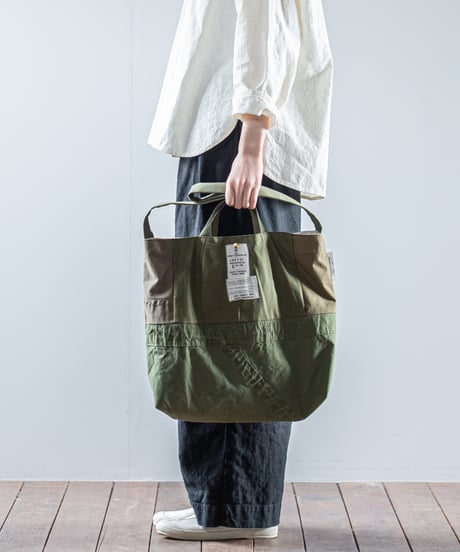ARTE POVERA｜【 26WI56 】 イギリススモックパーカー&ルーマニアテントMIX RE-トート＆ショルダーBAG