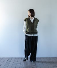 ARTE POVERA｜【 26WI74 】 デンマーク60年代ウールマフラー RE-パッチワークベスト