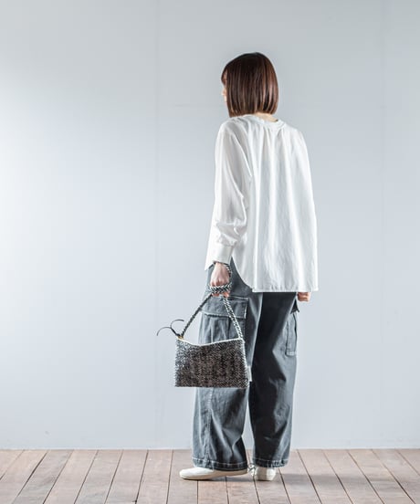 ATPOVA｜【 26WI35 】 縮絨ウールヘリンボーン サコッシュ (M)