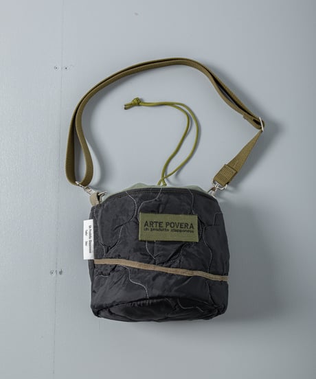 ARTE POVERA｜【 26WI65 】 チェコキルトパンツ(黒染) RE-巾着ショルダーBAG (S)