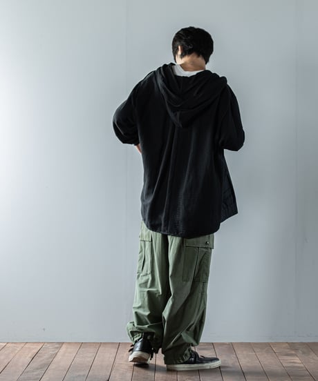 ARTE POVERA｜【 23WI54 】ヨーロッパミリタリーMIX RE-フードブルゾン