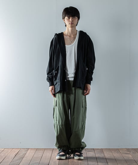 ARTE POVERA｜【 23WI54 】ヨーロッパミリタリーMIX RE-フードブルゾン