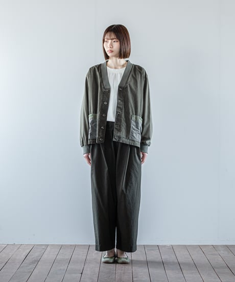 ATPOVA｜【 26WI60 】 コットン＆シルク 天竺MIXカーディガン