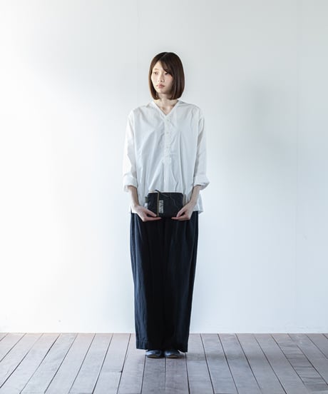 ★ARTE POVERA｜【 26WI71 】 チェコキルトパンツ（黒染め） RE-ポーチ（S）