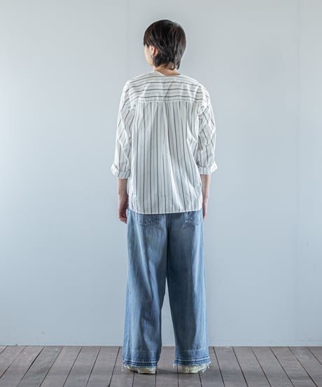 ATPOVA｜【 26WI49 】 12OZデニム 2タックPT (ダメージ加工)