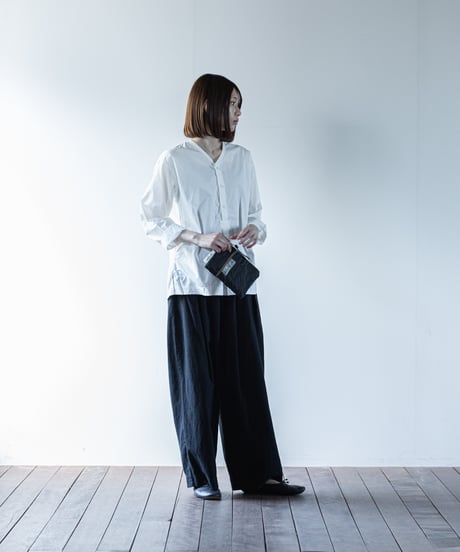 ★ARTE POVERA｜【 26WI71 】 チェコキルトパンツ（黒染め） RE-ポーチ（S）
