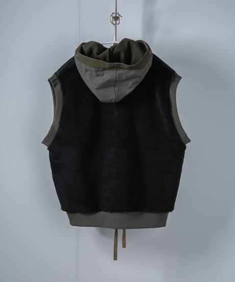 ARTE POVERA｜【 26WI67 】 チェコキルトパンツ(黒染) RE-フードベスト