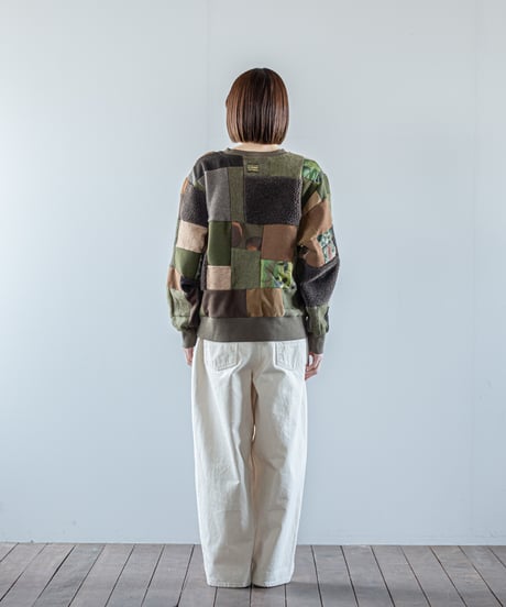 ARTE POVERA｜【 26WI63 】 ARMEE MIXファブリック RE-パッチワーククルースウェット
