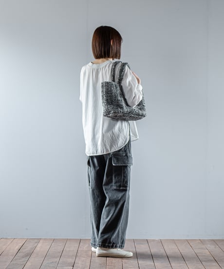 ATPOVA｜【 26WI38 】 縮絨ウールヘリンボーン トートBAG (M)