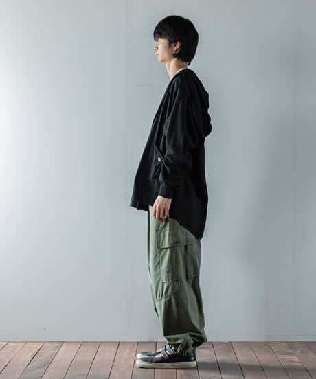 ARTE POVERA｜【 23WI54 】ヨーロッパミリタリーMIX RE-フードブルゾン