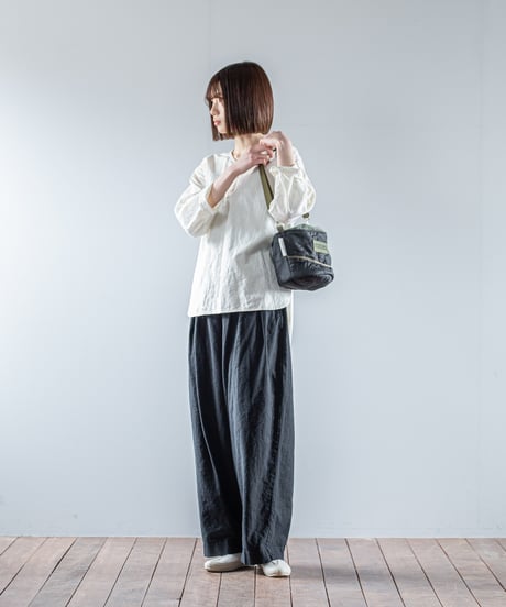 ARTE POVERA｜【 26WI65 】 チェコキルトパンツ(黒染) RE-巾着ショルダーBAG (S)