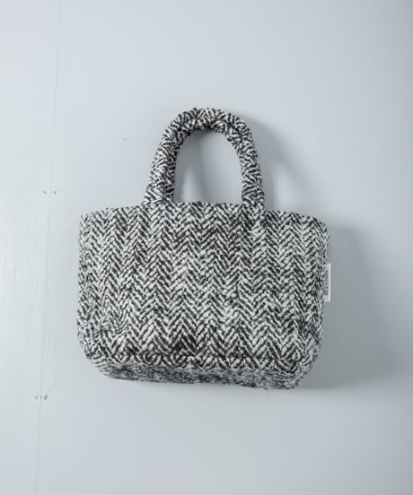 ATPOVA｜【 26WI38 】 縮絨ウールヘリンボーン トートBAG (M)