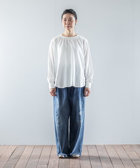 ATPOVA｜【 26WI49 】 12OZデニム 2タックPT (ダメージ加工)
