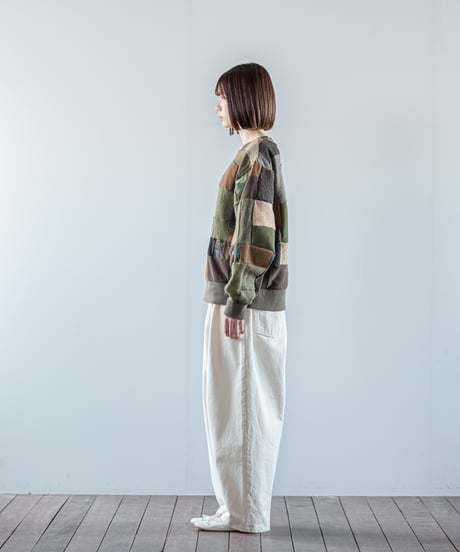 ARTE POVERA｜【 26WI63 】 ARMEE MIXファブリック RE-パッチワーククルースウェット
