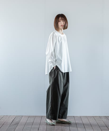ATPOVA｜【 26WI59 】 コットン＆シルク 2タックイージーPT