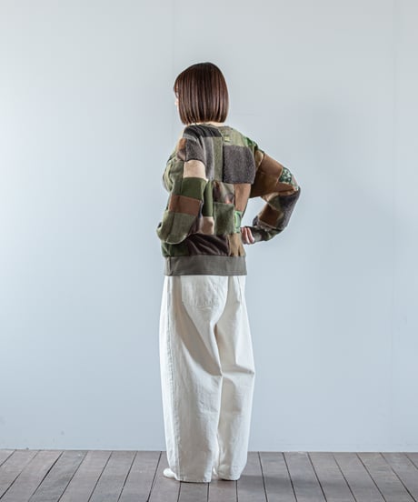 ARTE POVERA｜【 26WI63 】 ARMEE MIXファブリック RE-パッチワーククルースウェット