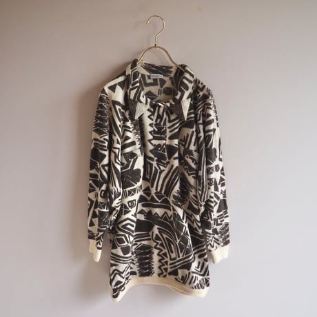 "biagetti" abstract embroidered sweater