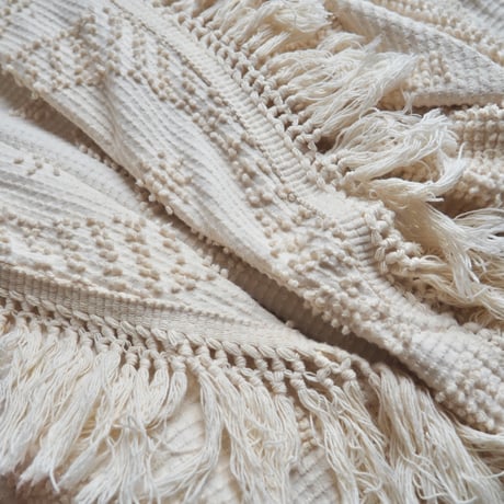 vintage special fringe chenille coat