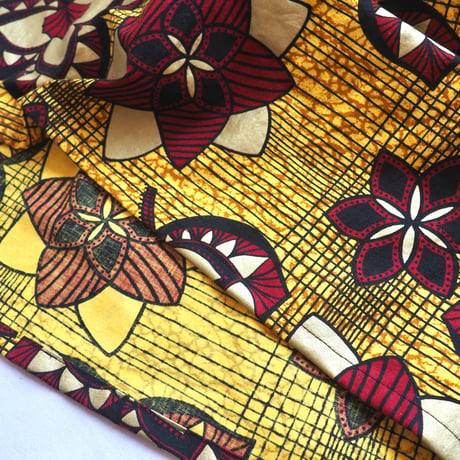 vintage african batik kaftan dress