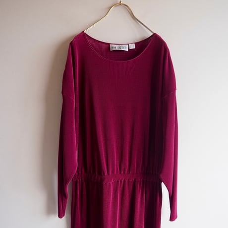 80〜90s "Together!" pleated maxi dress