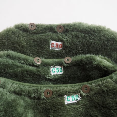 60's Swedish army M-59 reversible boa liner coat