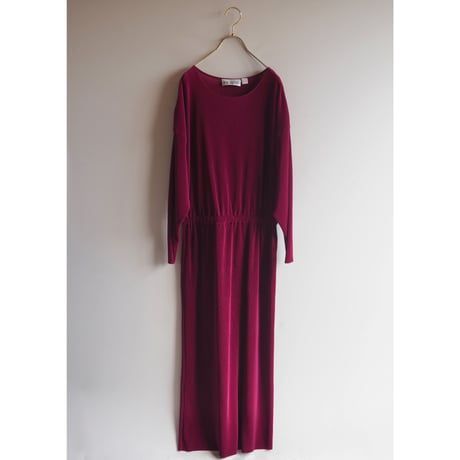 80〜90s "Together!" pleated maxi dress