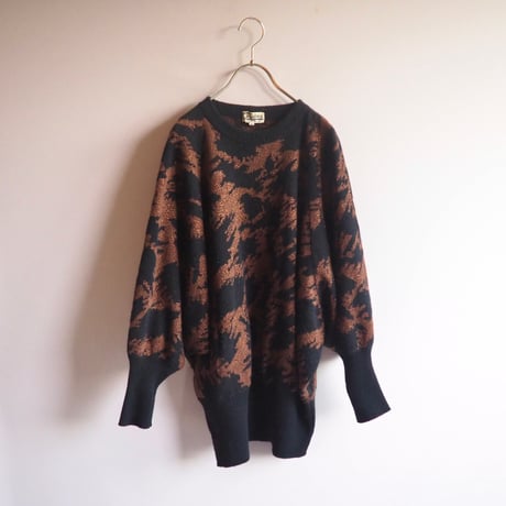 "Casalina" abstract metallic sweater