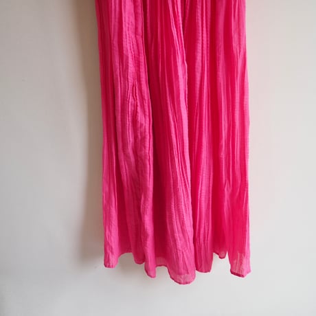 vintage pleated gather midi dress