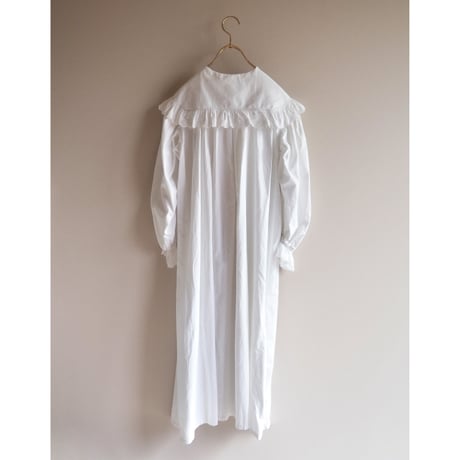 1900s antique ruffle lace night midi dress