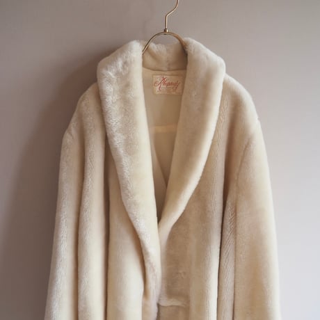 60's "Rhapsody OF CALIFORNIA by Glazier" faux fur jacket