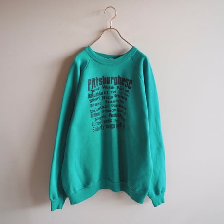 90s "Fruit Of The Loom" Pittsburgh print sweatshirt