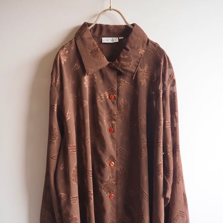 "dalin" oversized abstract design blouse