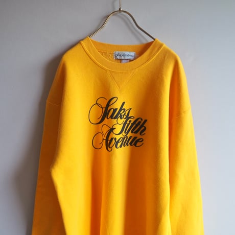 "Saks fifth avenue" print sweatshirt