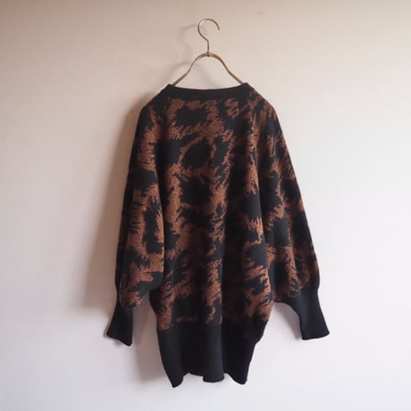 "Casalina" abstract metallic sweater