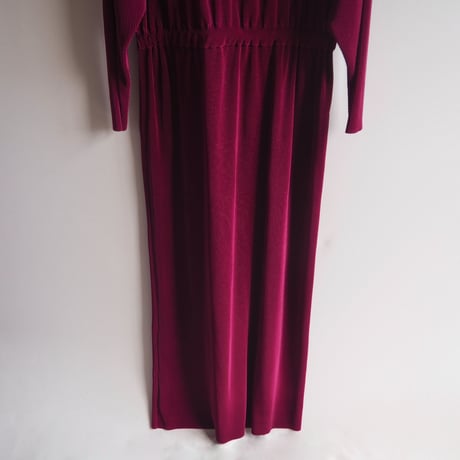 80〜90s "Together!" pleated maxi dress