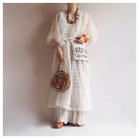 vintage abstract sheer design dress
