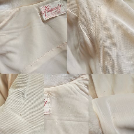 60's "Rhapsody OF CALIFORNIA by Glazier" faux fur jacket