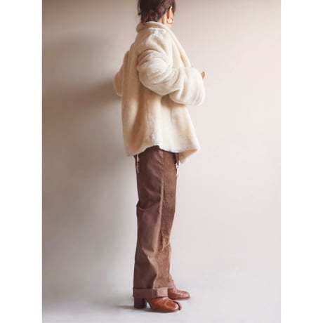 60's "Rhapsody OF CALIFORNIA by Glazier" faux fur jacket