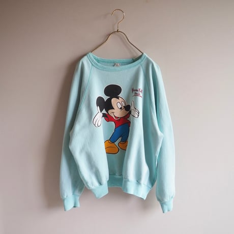 80〜90s mickey print fade sweatshirt