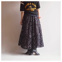 60〜70s metallic abstract volume skirt