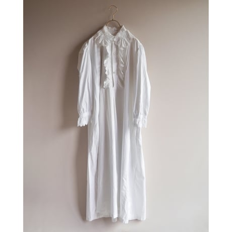 1900s antique ruffle lace night dress