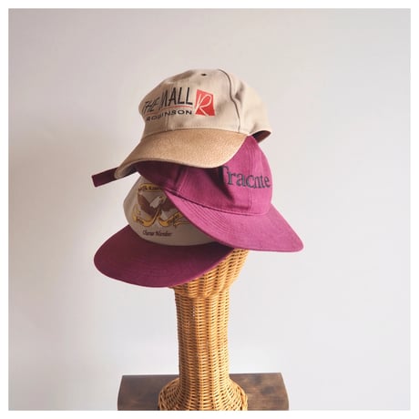 80〜90s embroidered logo cap