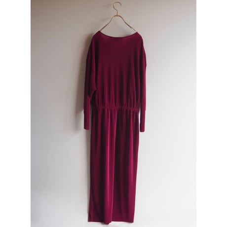 80〜90s "Together!" pleated maxi dress