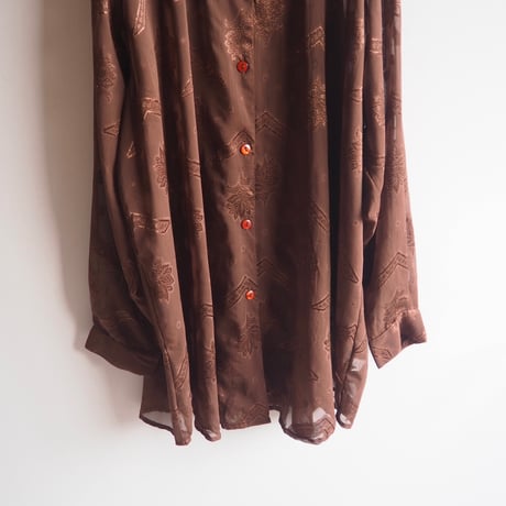 "dalin" oversized abstract design blouse