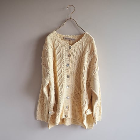 vintage cotton cable design cardigan