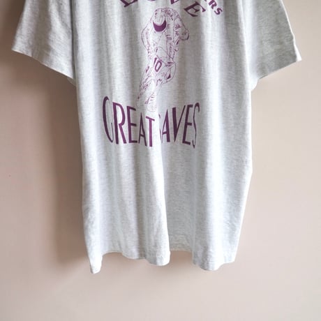90s "Fruit Of The Loom" print tee (LGY×PU)