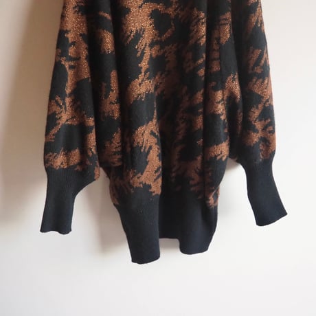 "Casalina" abstract metallic sweater