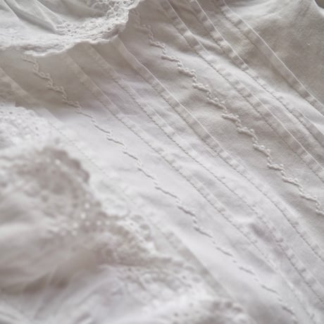 1900s antique ruffle lace night midi dress